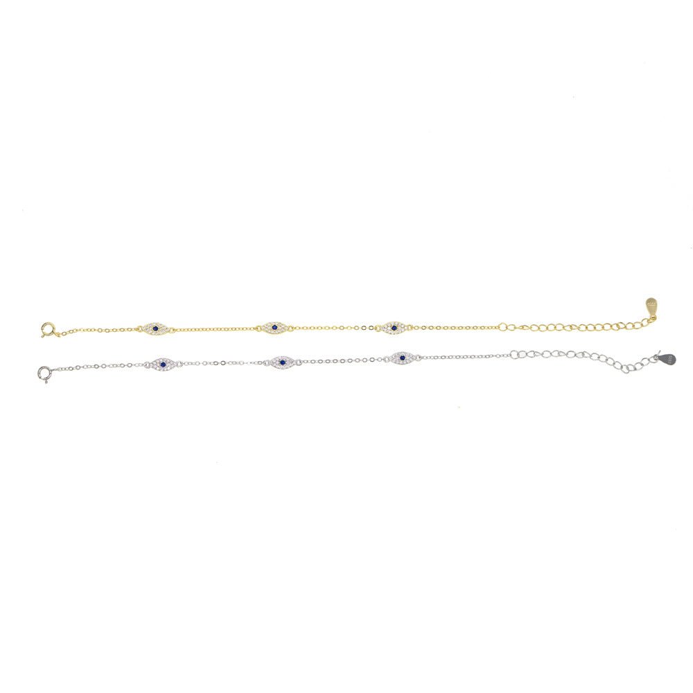 Blue Horse Eye Micro - inlaid Zircon Women's Bracelet - Lulu Wal Marjan