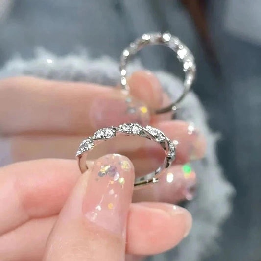 S999 Sterling Silver Winding Love Ring