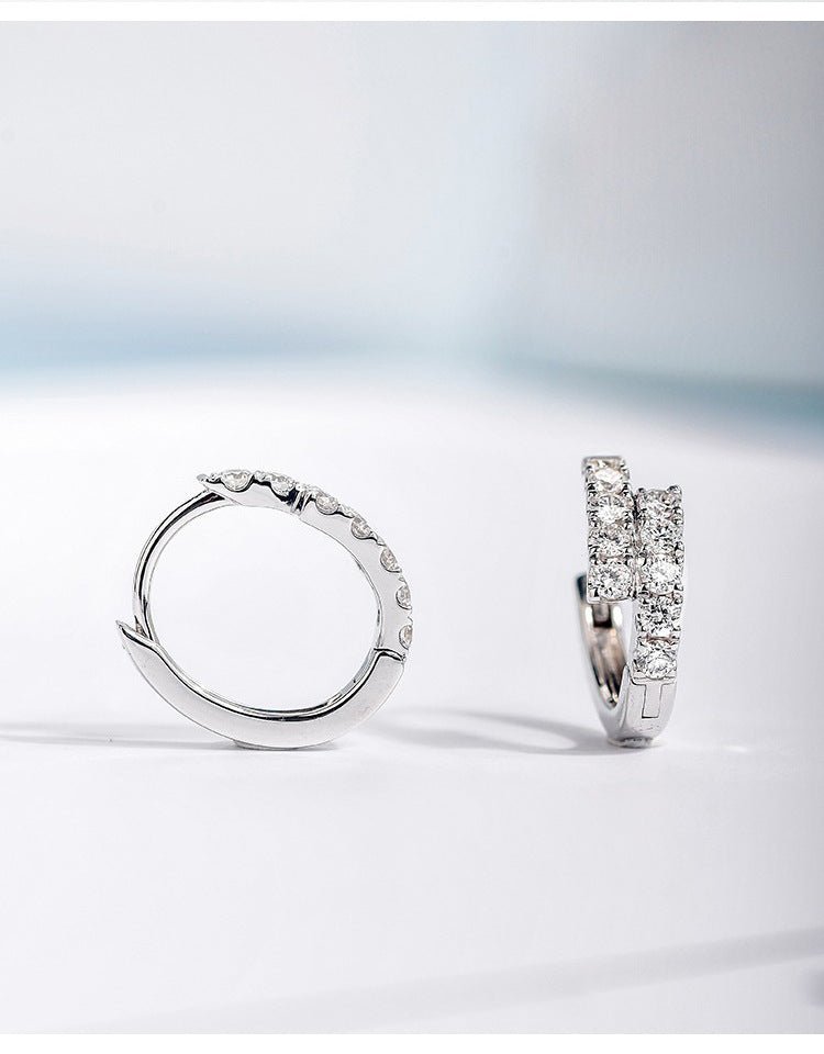 Small Diamond Ear Clip Female Light Luxury Fashion Earrings