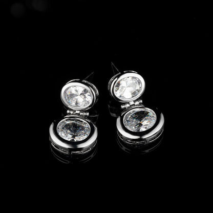 14K Gold Plated Round Ring Earrings