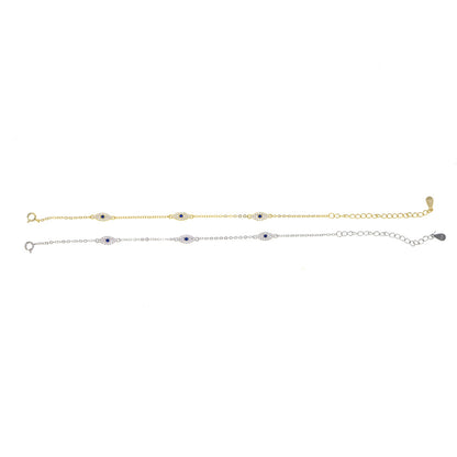 Blue Horse Eye Micro-inlaid Zircon Women's Bracelet