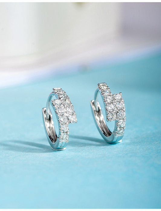 Small Diamond Ear Clip Female Light Luxury Fashion Earrings