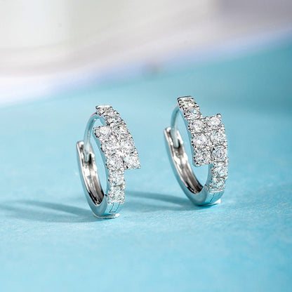 Small Diamond Ear Clip Female Light Luxury Fashion Earrings