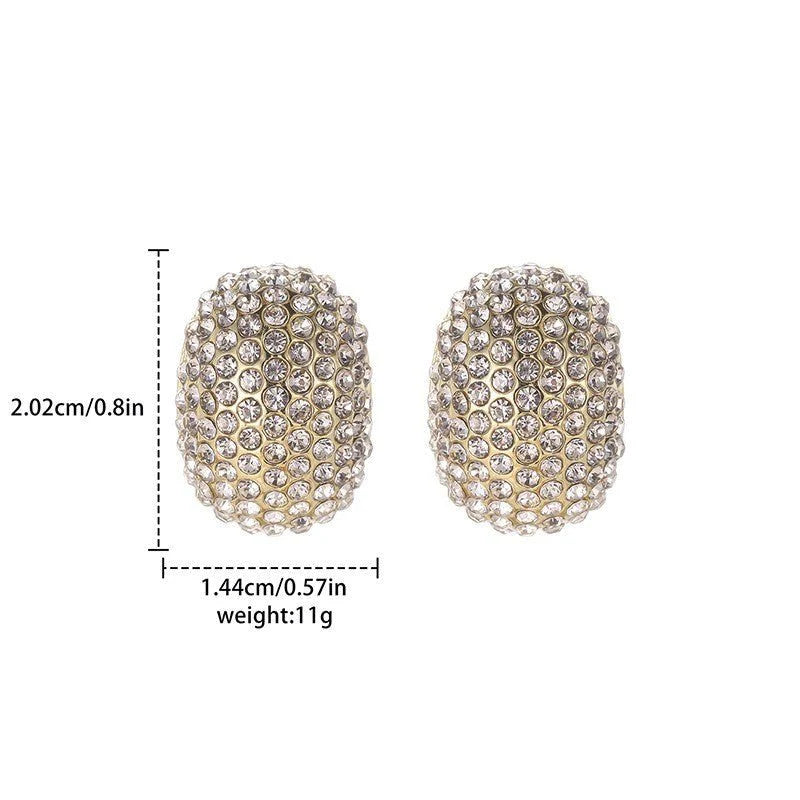 Exquisite and Super Sparkling Zircon Earrings