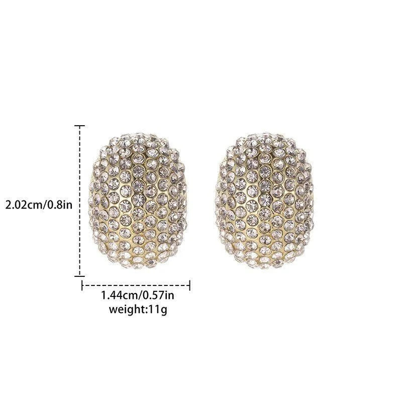 Exquisite and Super Sparkling Zircon Earrings