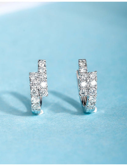 Small Diamond Ear Clip Female Light Luxury Fashion Earrings